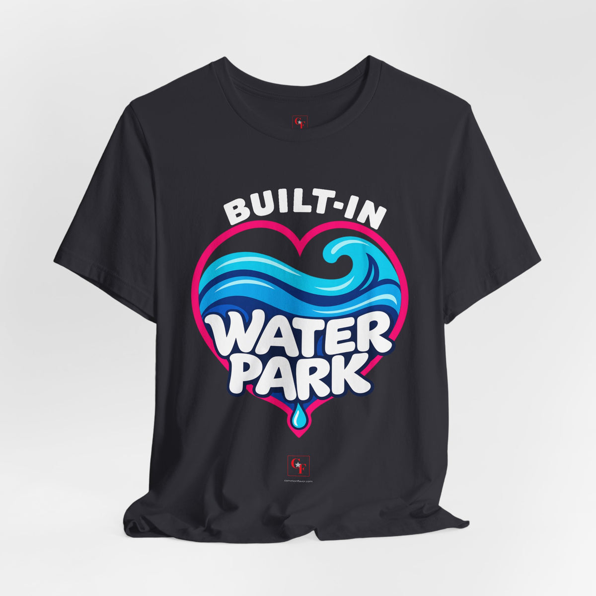 Built-In Water Park Heart Waves Tee