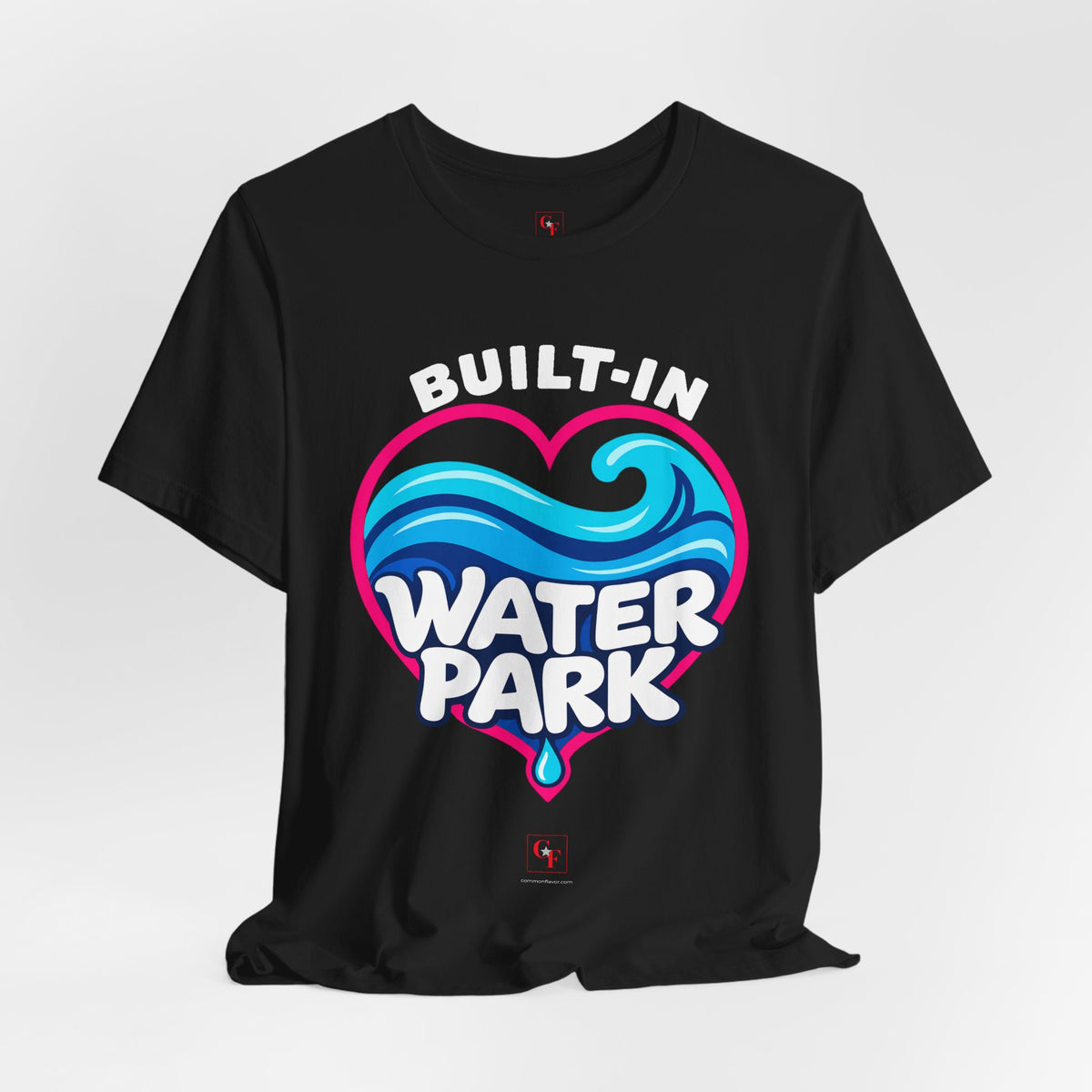 Built-In Water Park Heart Waves Tee