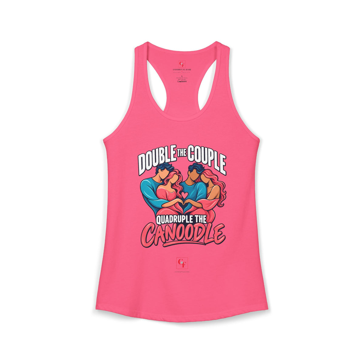 Double Couple Quad Canoodle Racerback Tank