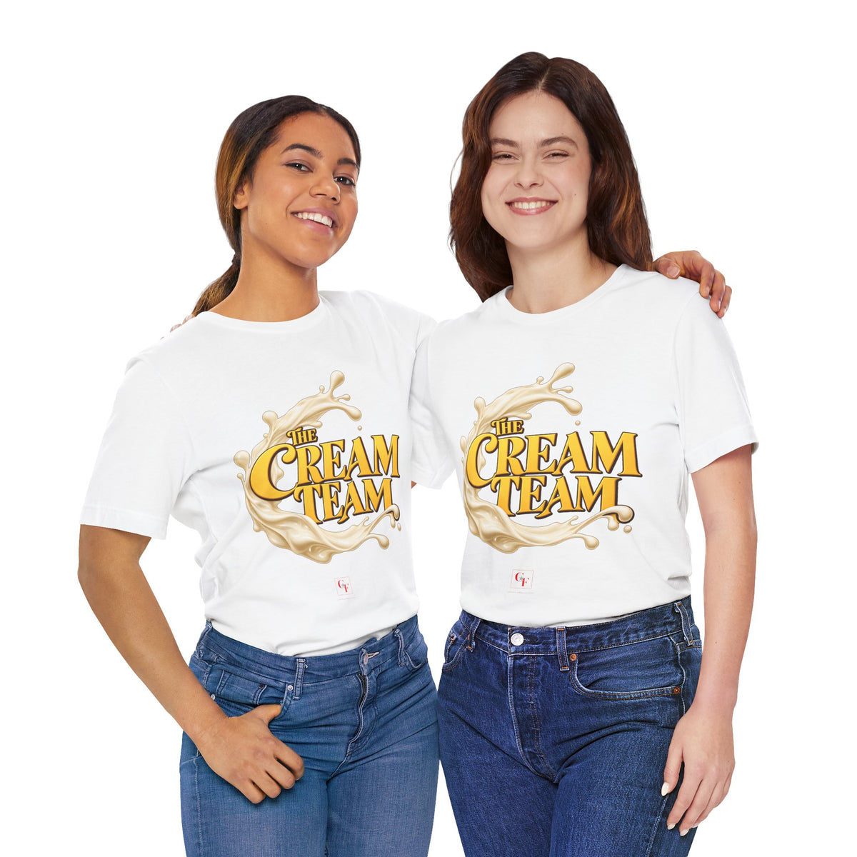 Cream Team Splash Tee