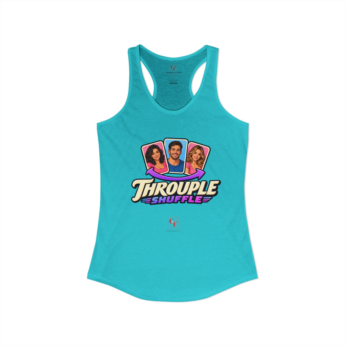 Throuple Shuffle Variation Racerback Tank