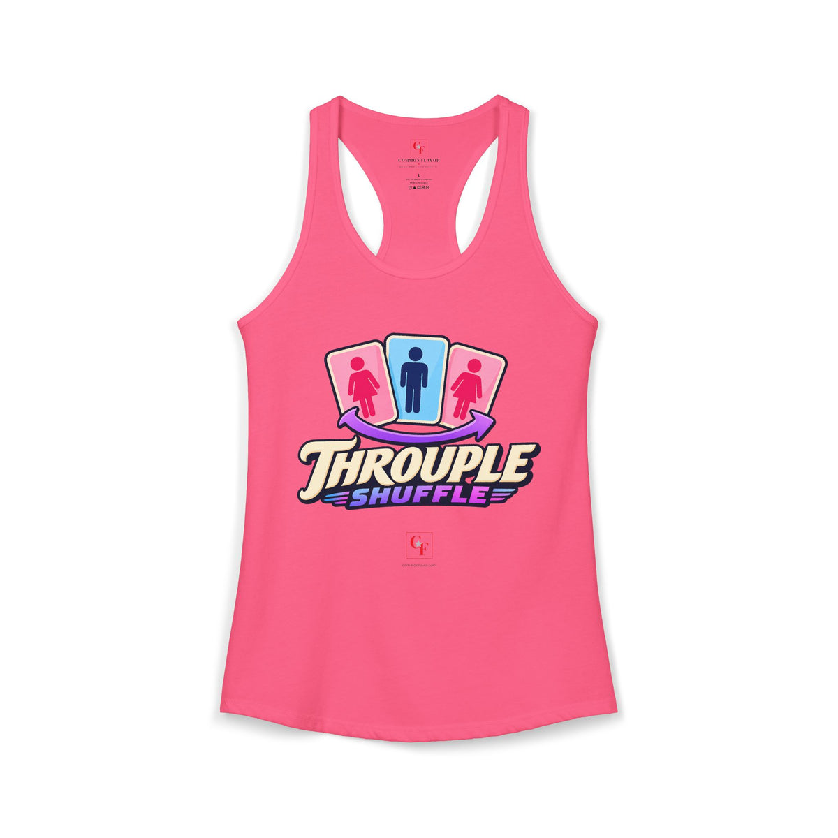 Throuple Shuffle Racerback Tank