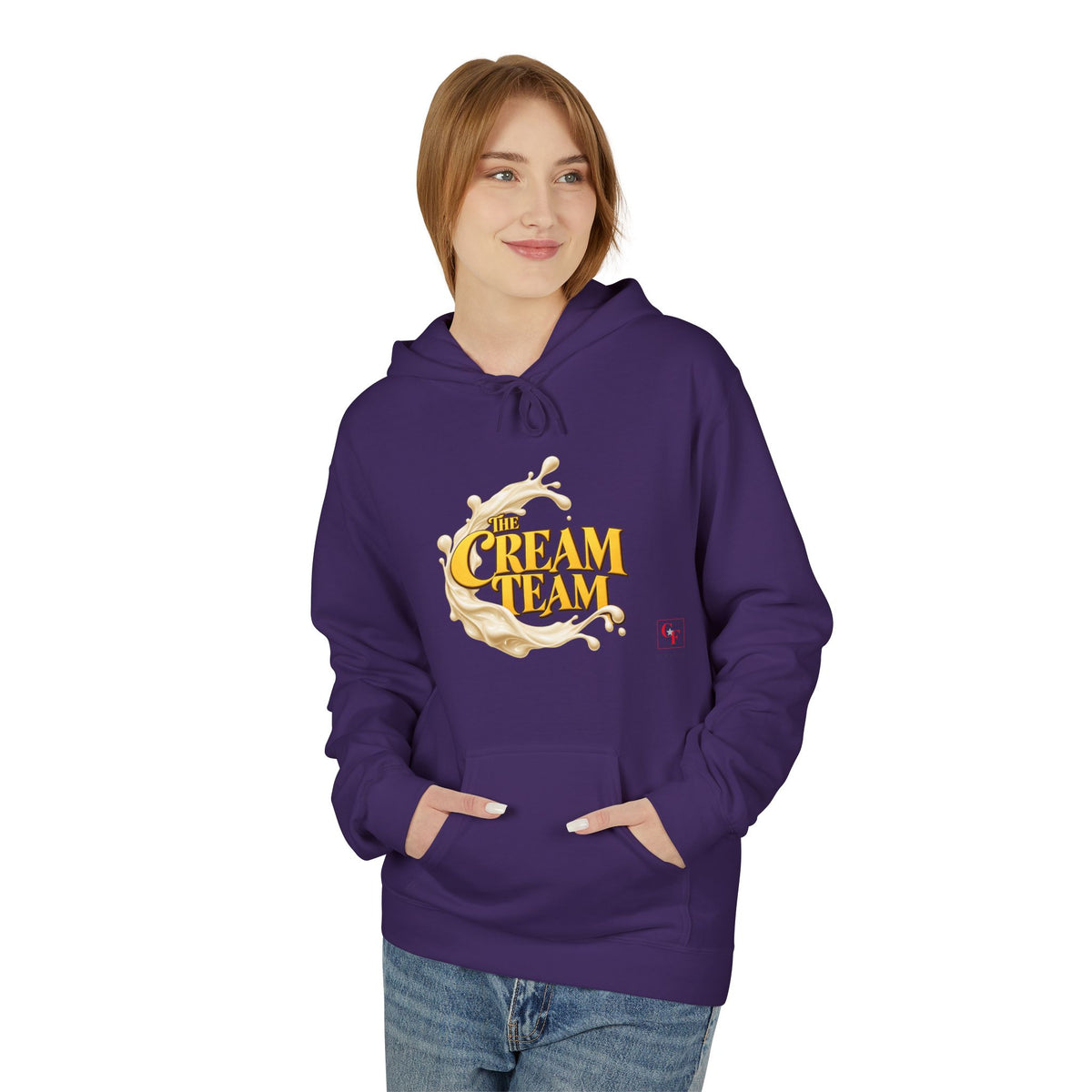 Cream Team Splash Hoodie