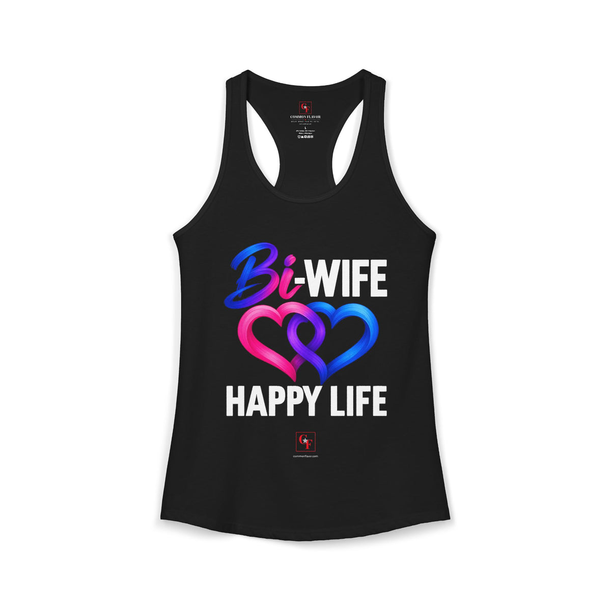 Bi Wife Happy Life Racerback Tank