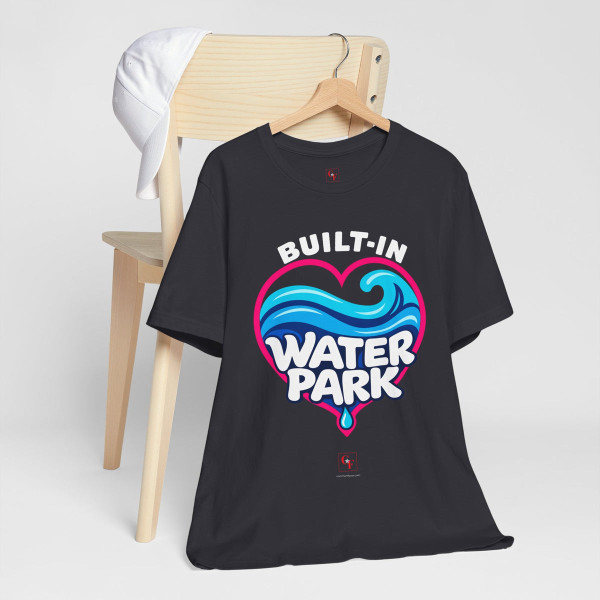 Built-In Water Park Heart Waves Tee