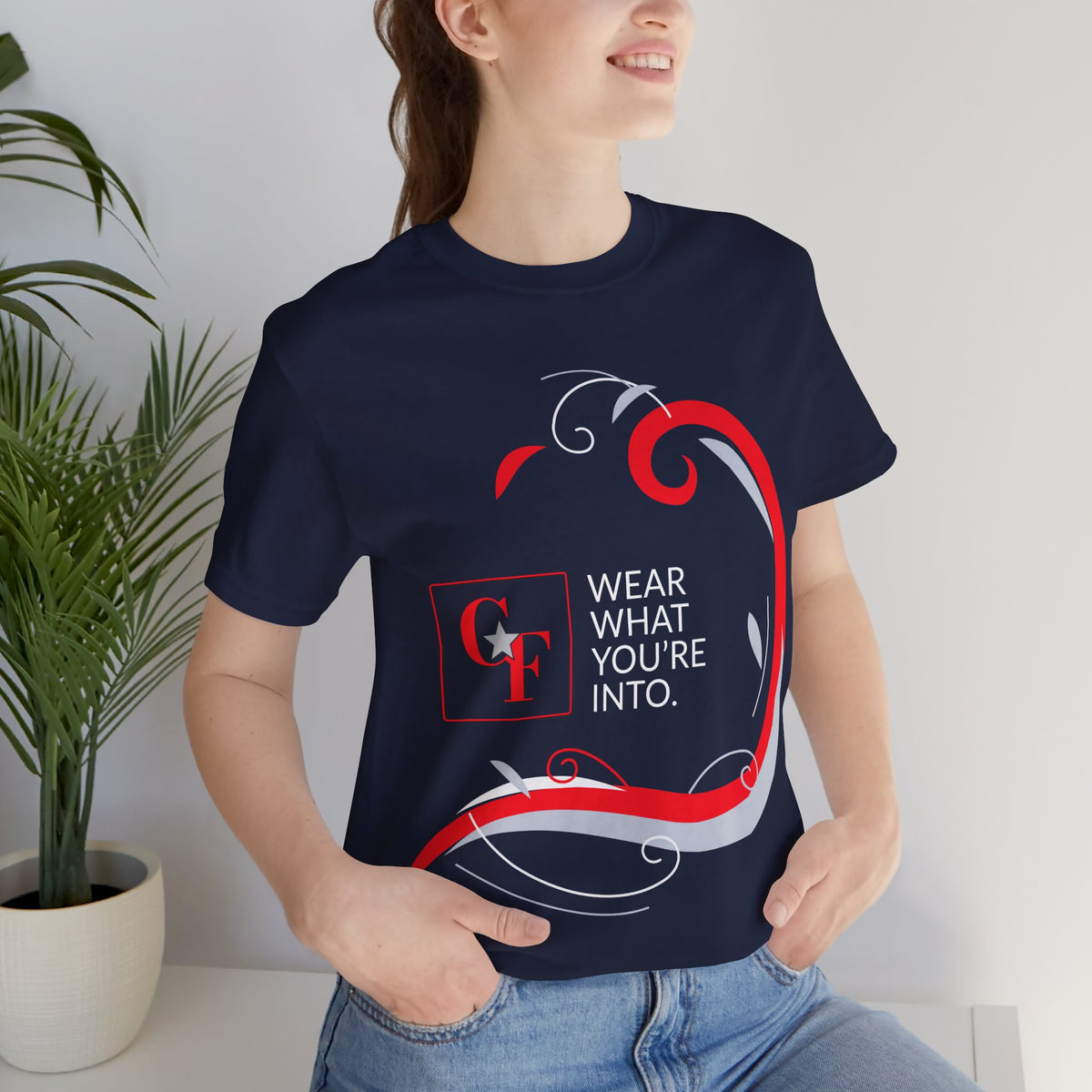 CF Originals "Wear What You're Into" Side Sweep Tee