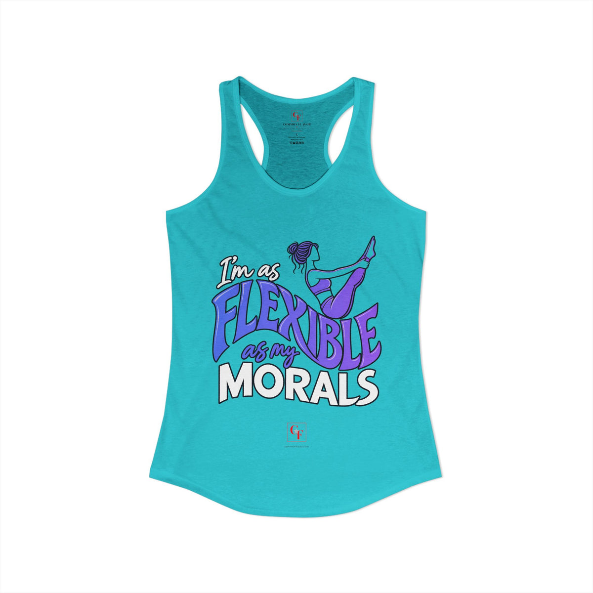 Flexible As My Morals Racerback Tank