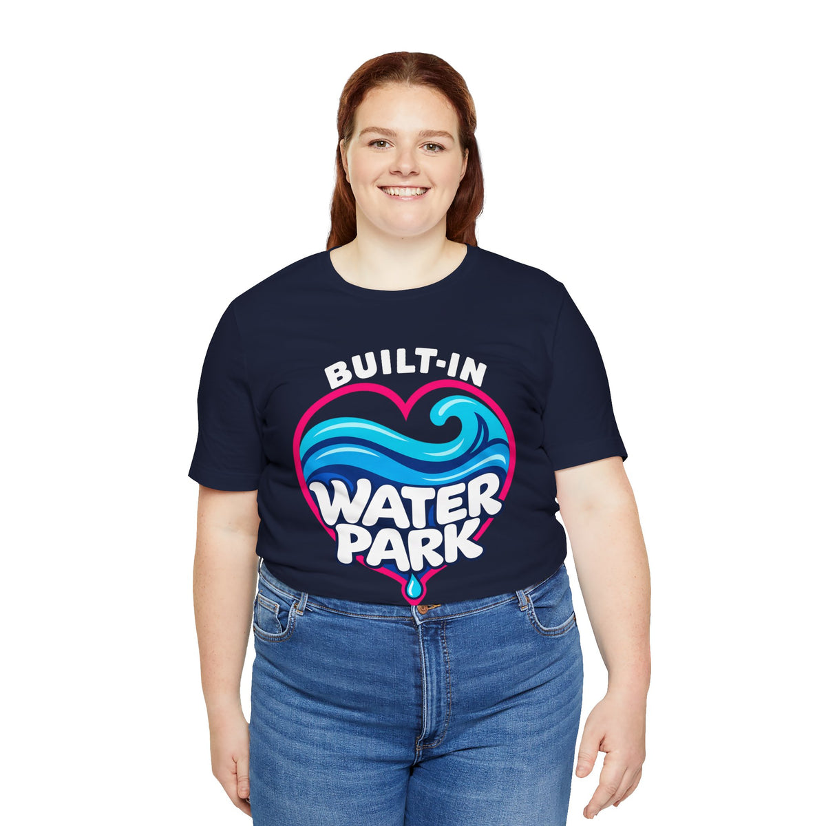 Built-In Water Park Heart Waves Tee