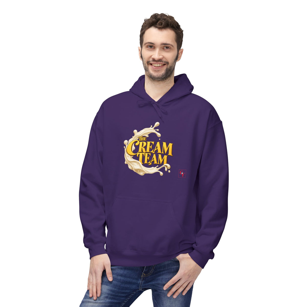 Cream Team Splash Hoodie