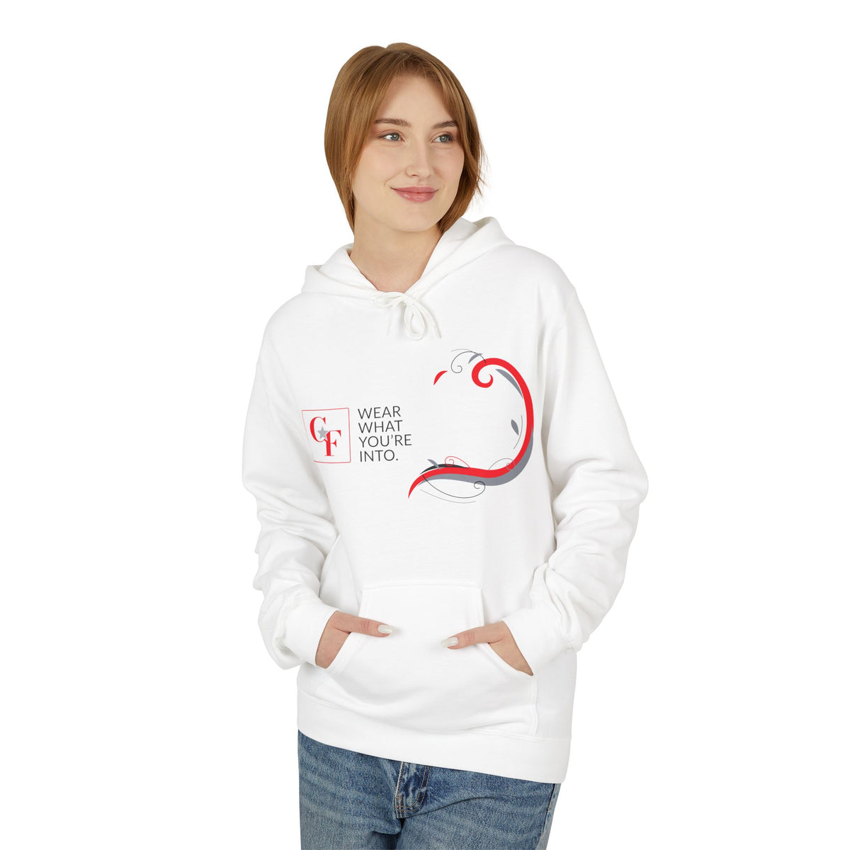 Common Flavor Originals "Wear What You're Into" Side Sweep Hoodie