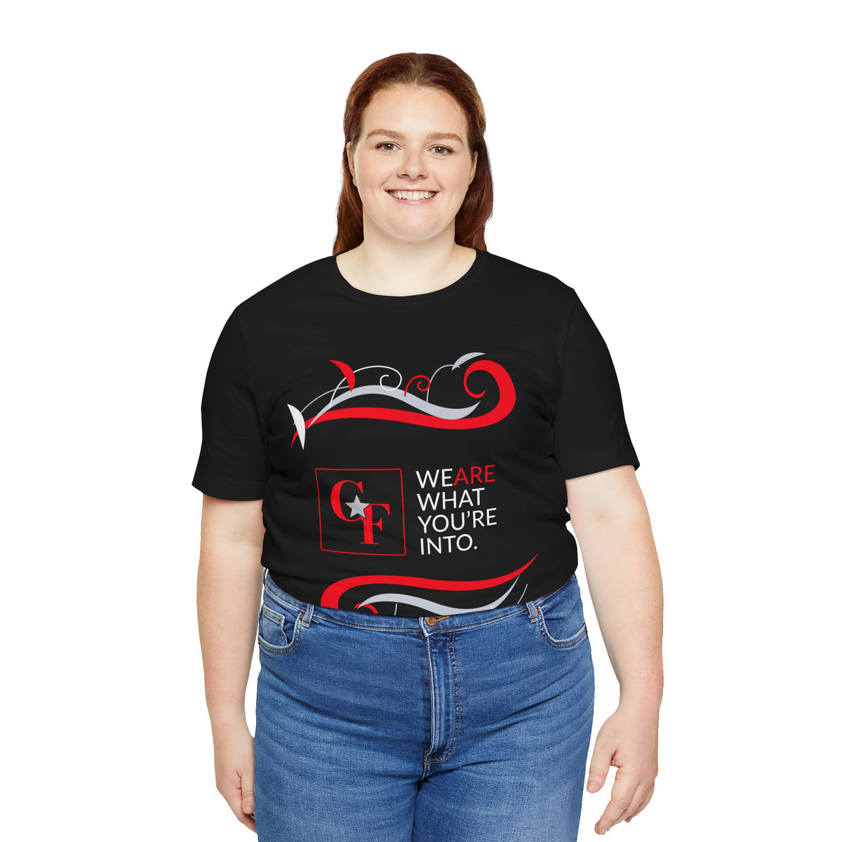 CF Originals "We Are What You're Into" Flowing Twist Tee