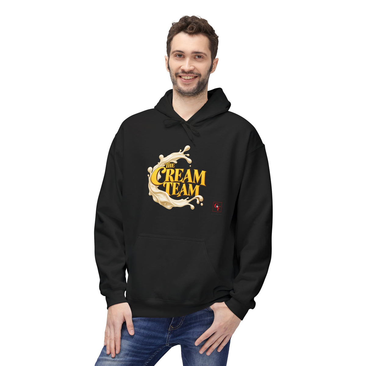 Cream Team Splash Hoodie