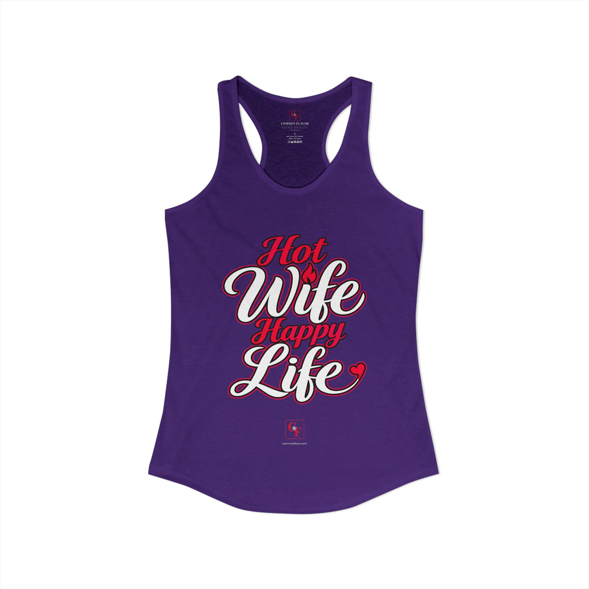Hot Wife Happy Life Racerback Tank