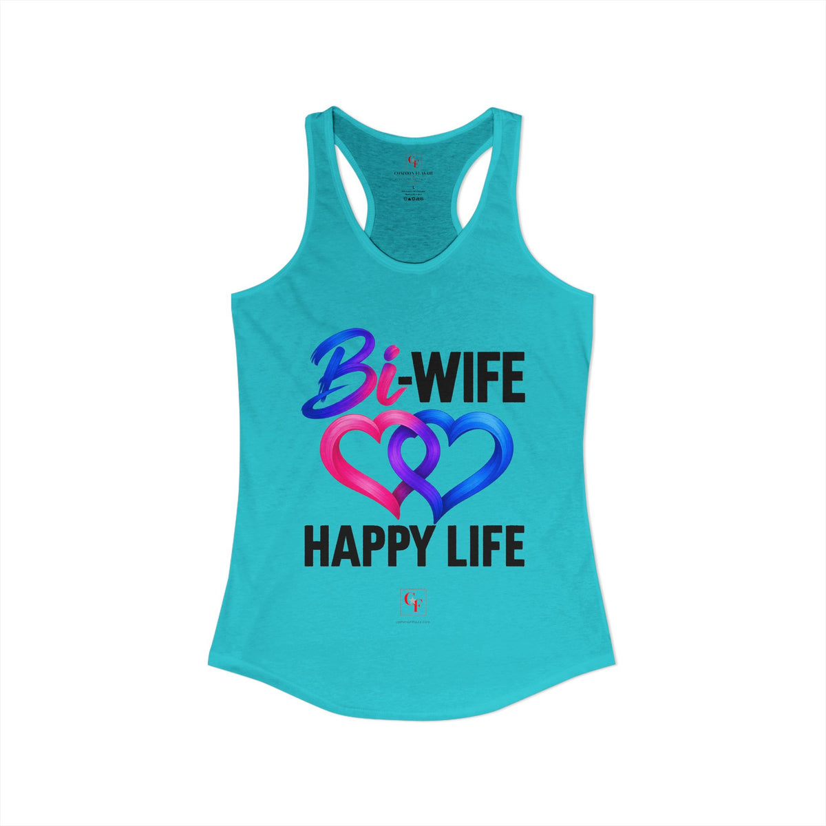 Bi Wife Happy Life Racerback Tank