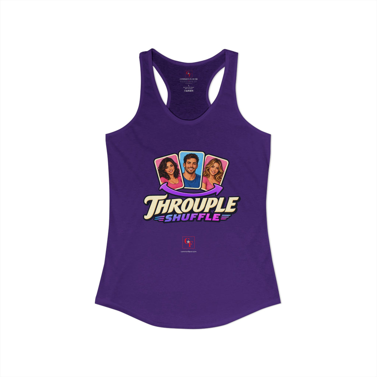 Throuple Shuffle Variation Racerback Tank
