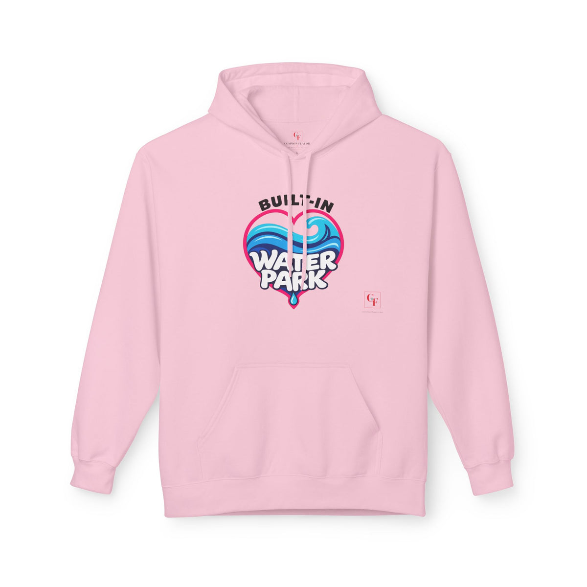 Built-In Water Park Heart Waves Hoodie