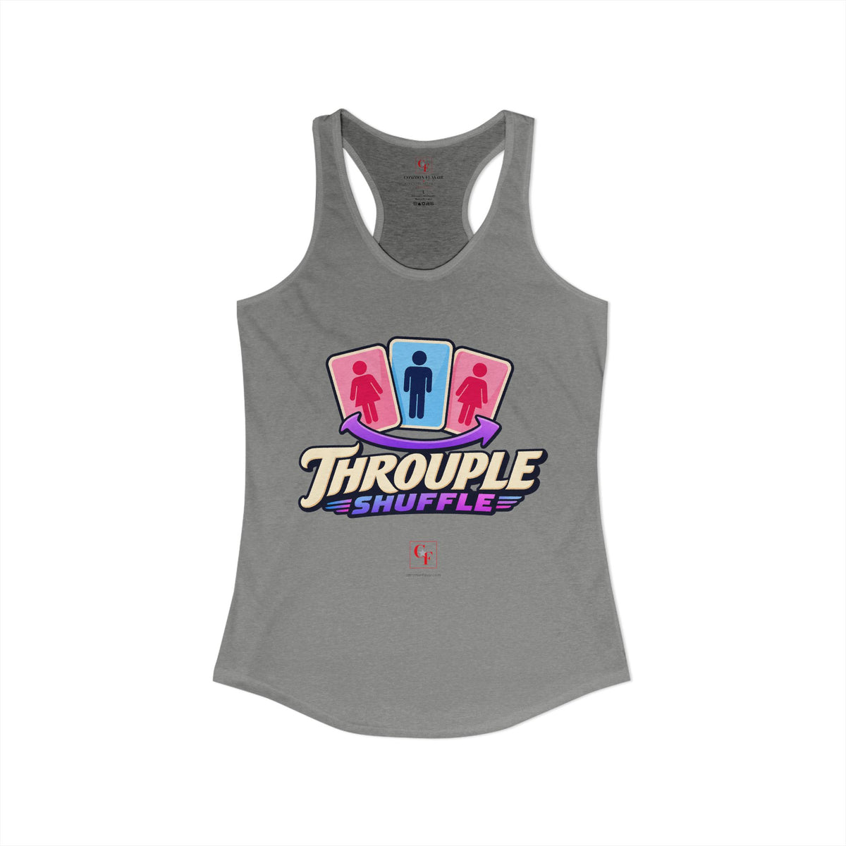 Throuple Shuffle Racerback Tank