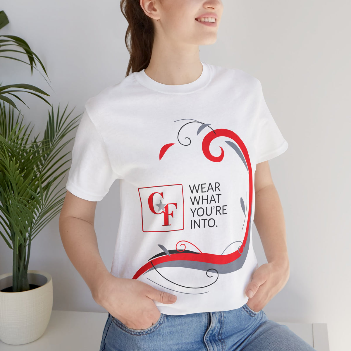 CF Originals "Wear What You're Into" Side Sweep Tee