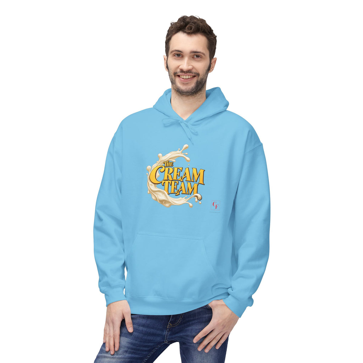 Cream Team Splash Hoodie