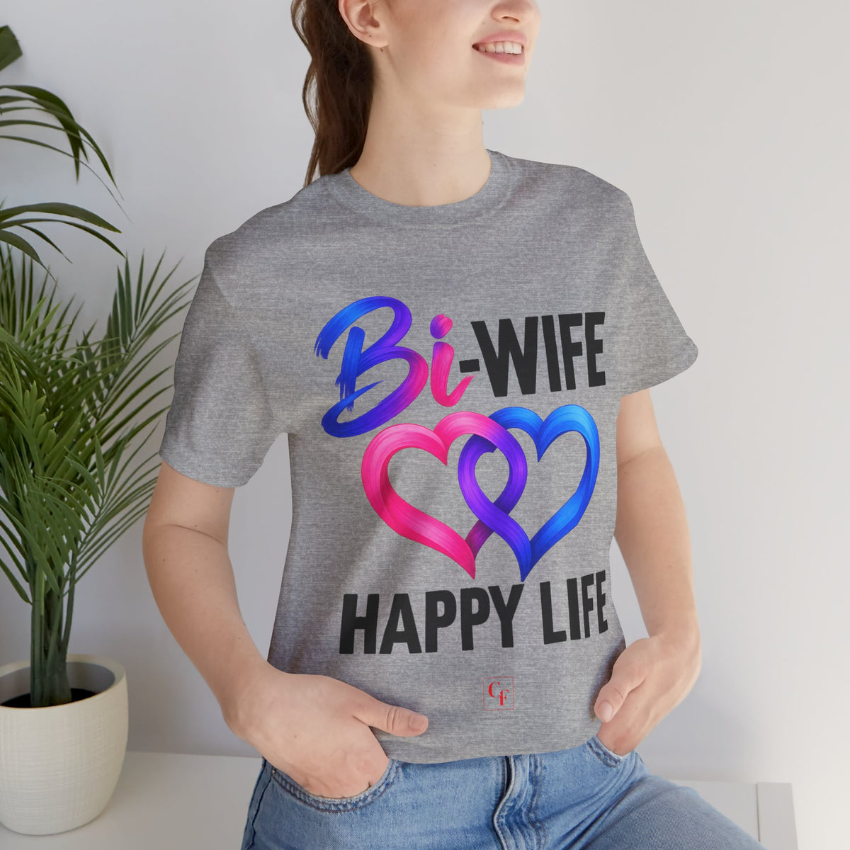 Bi Wife Happy Life Tee