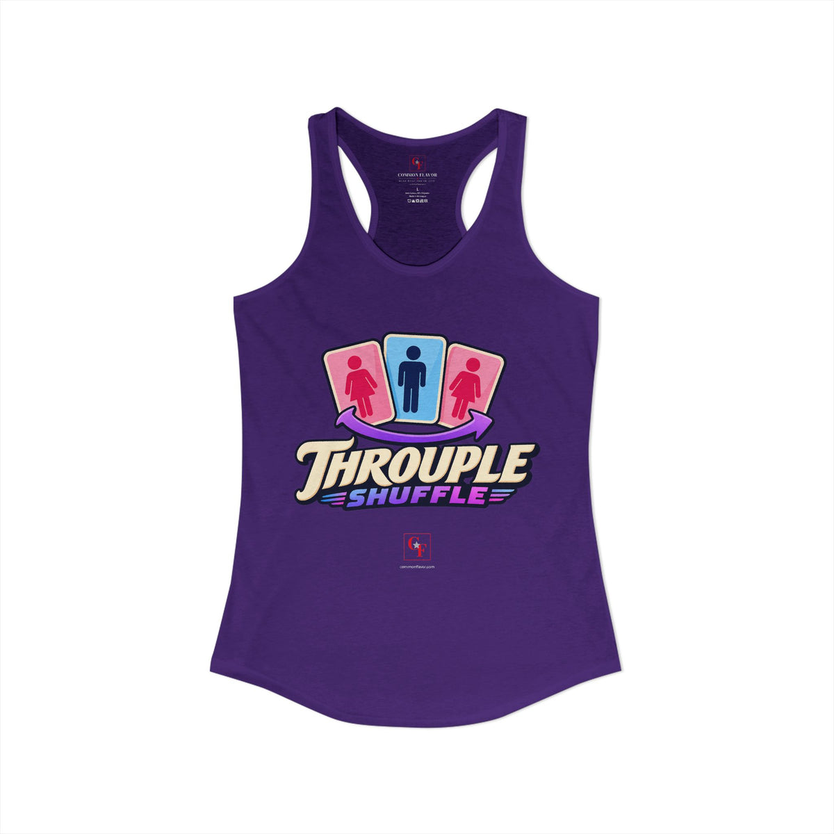 Throuple Shuffle Racerback Tank