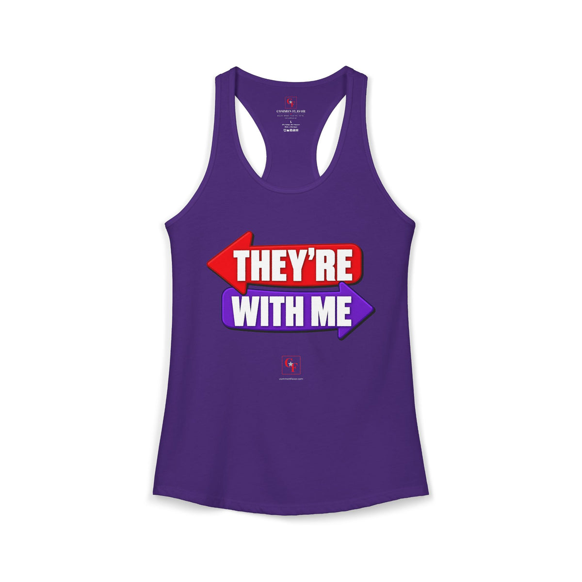 They're With Me Racerback Tank