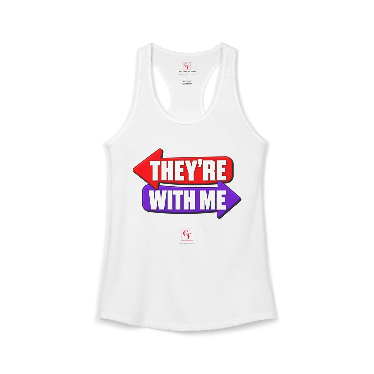 They're With Me Racerback Tank
