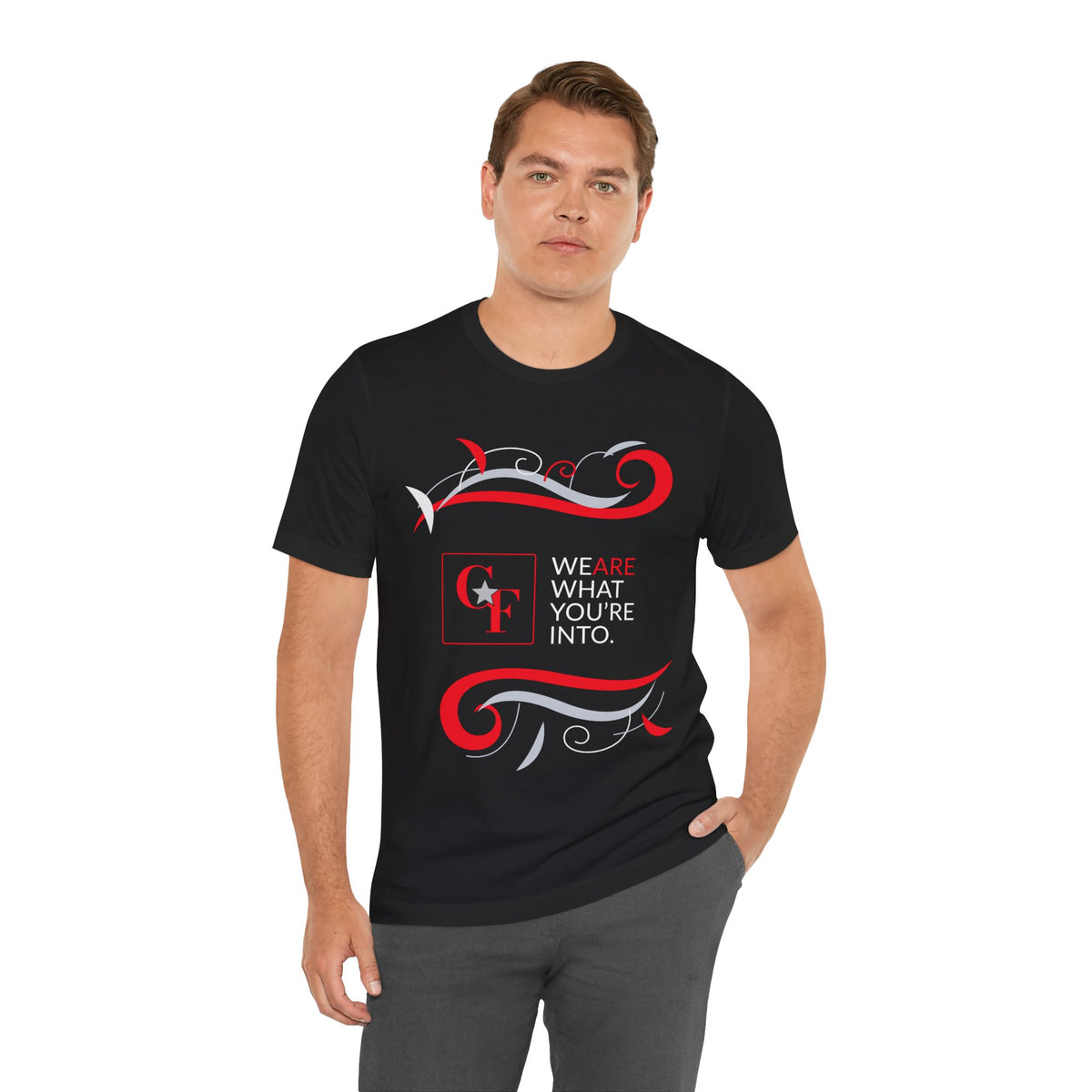 CF Originals "We Are What You're Into" Flowing Twist Tee