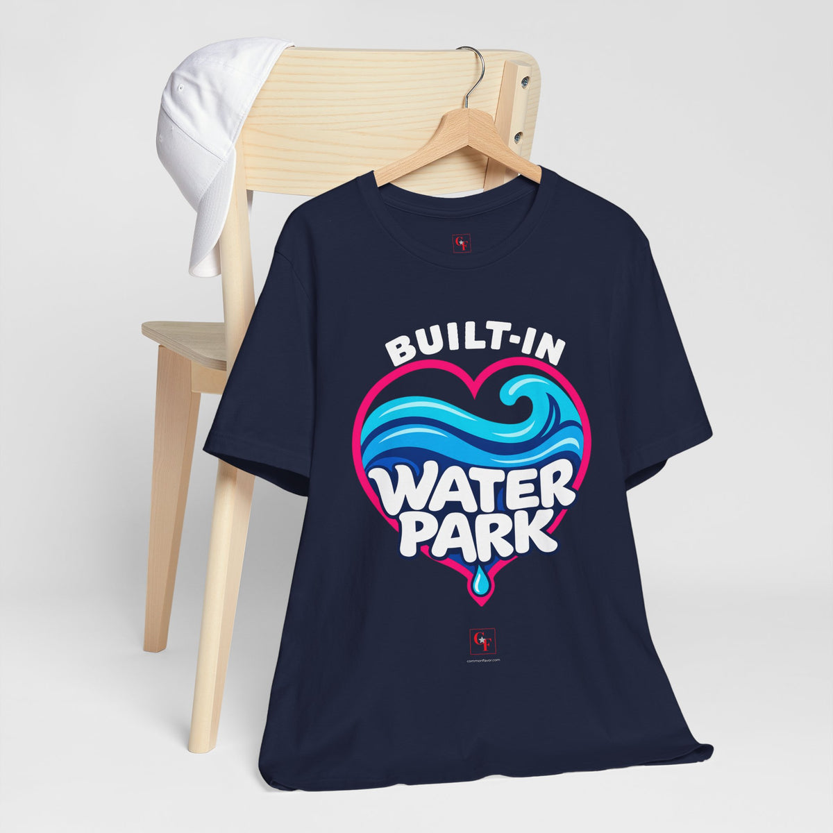 Built-In Water Park Heart Waves Tee