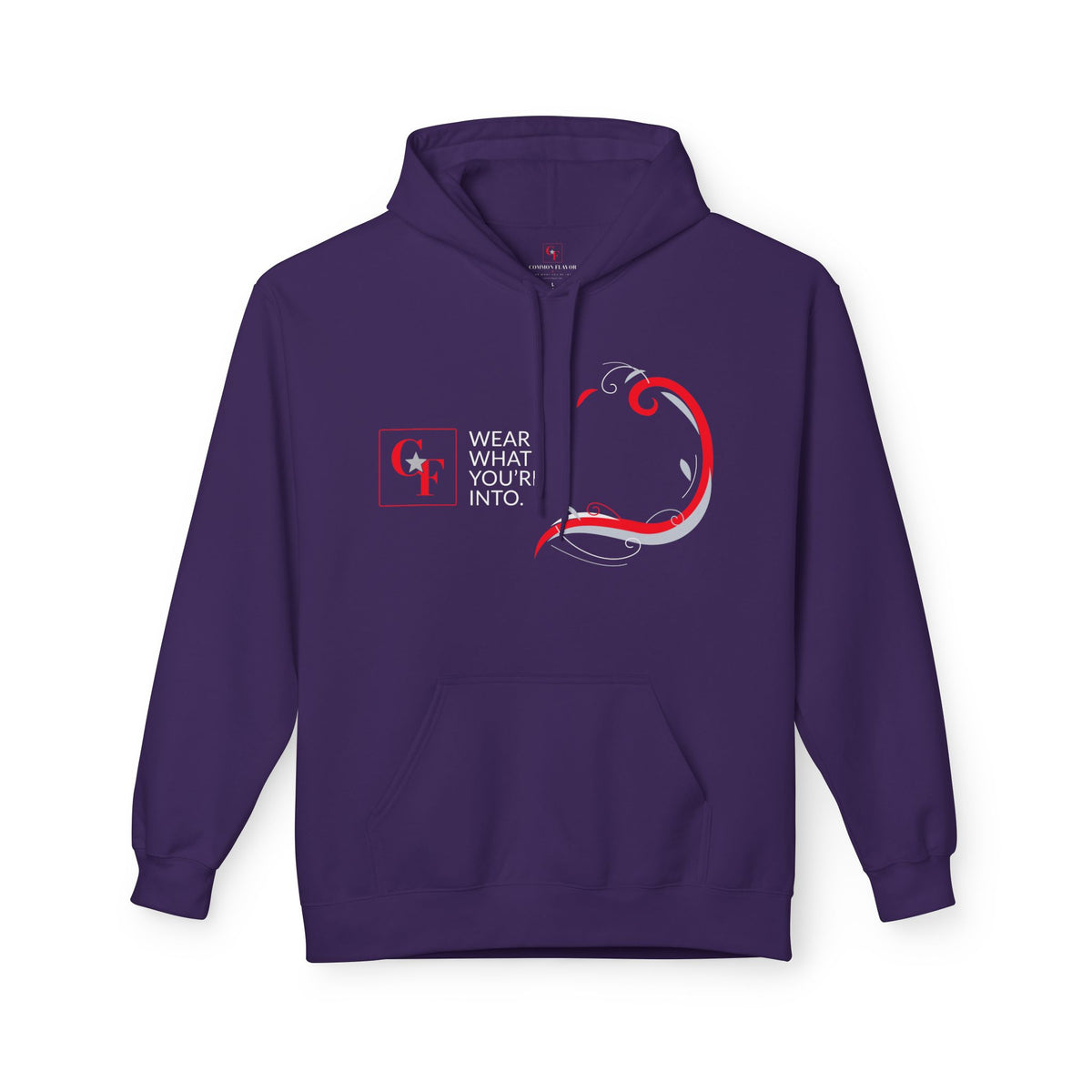 Common Flavor Originals "Wear What You're Into" Side Sweep Hoodie