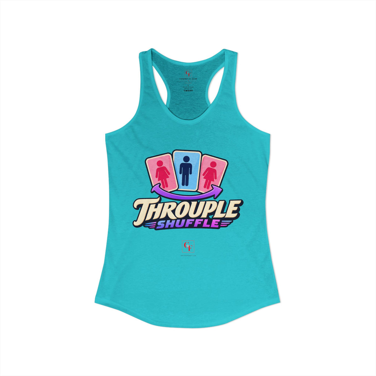 Throuple Shuffle Racerback Tank