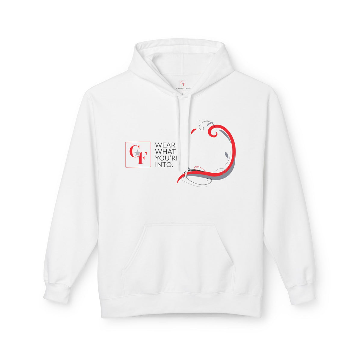 Common Flavor Originals "Wear What You're Into" Side Sweep Hoodie