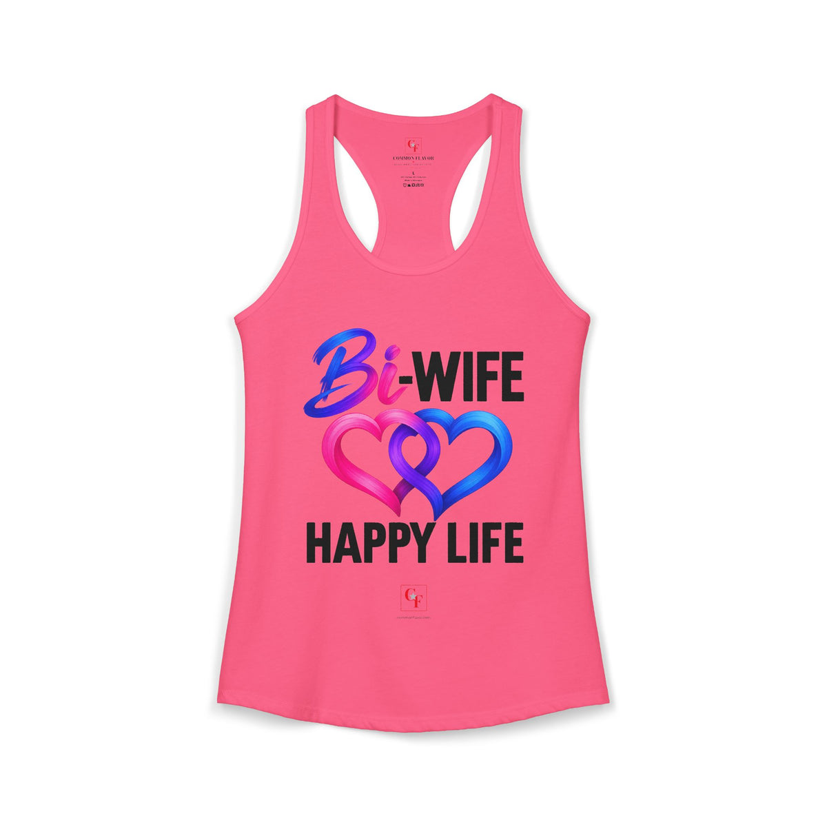 Bi Wife Happy Life Racerback Tank