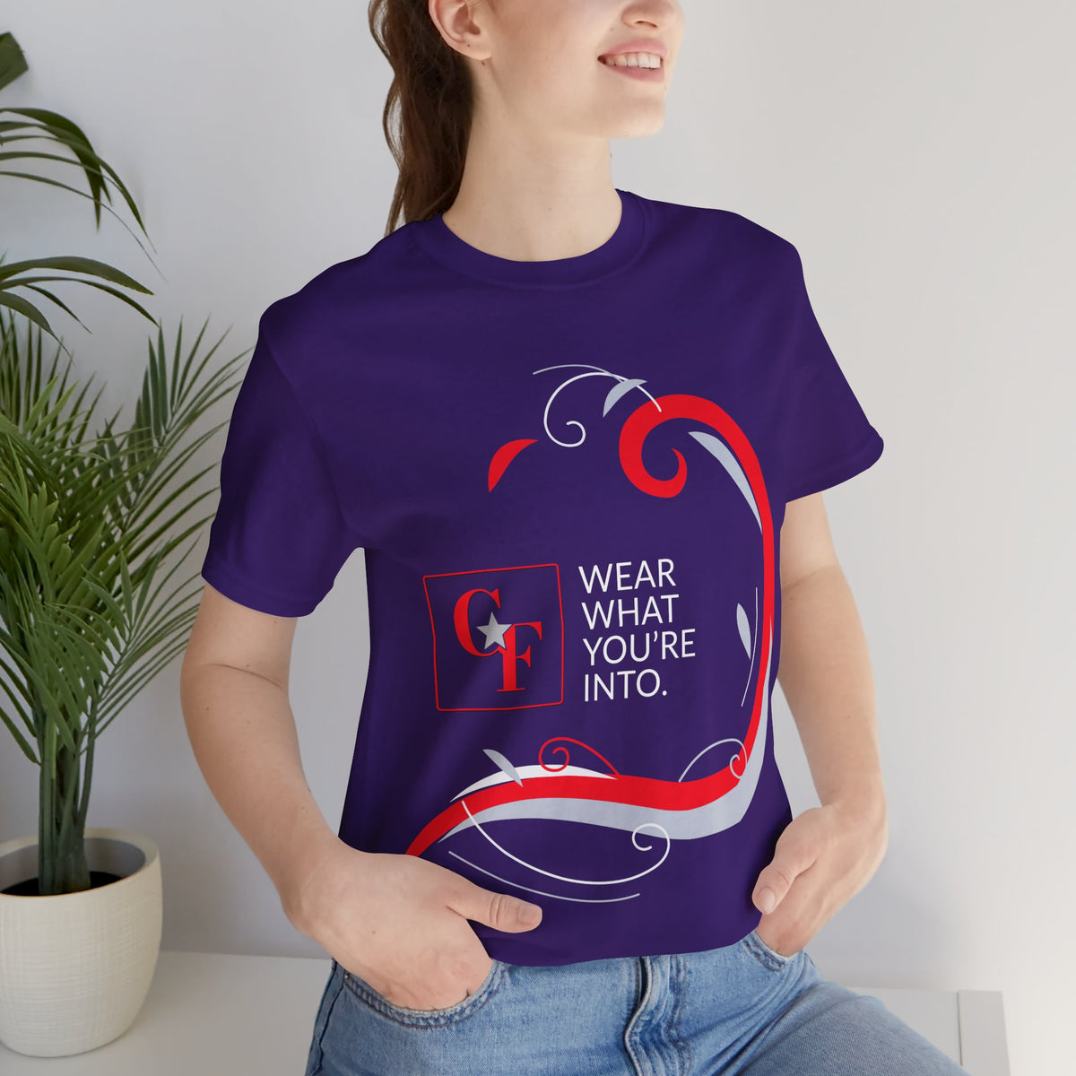 CF Originals "Wear What You're Into" Side Sweep Tee