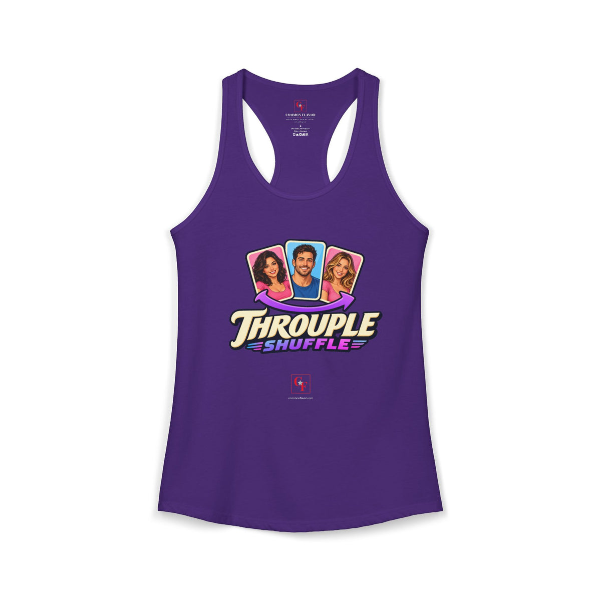 Throuple Shuffle Variation Racerback Tank