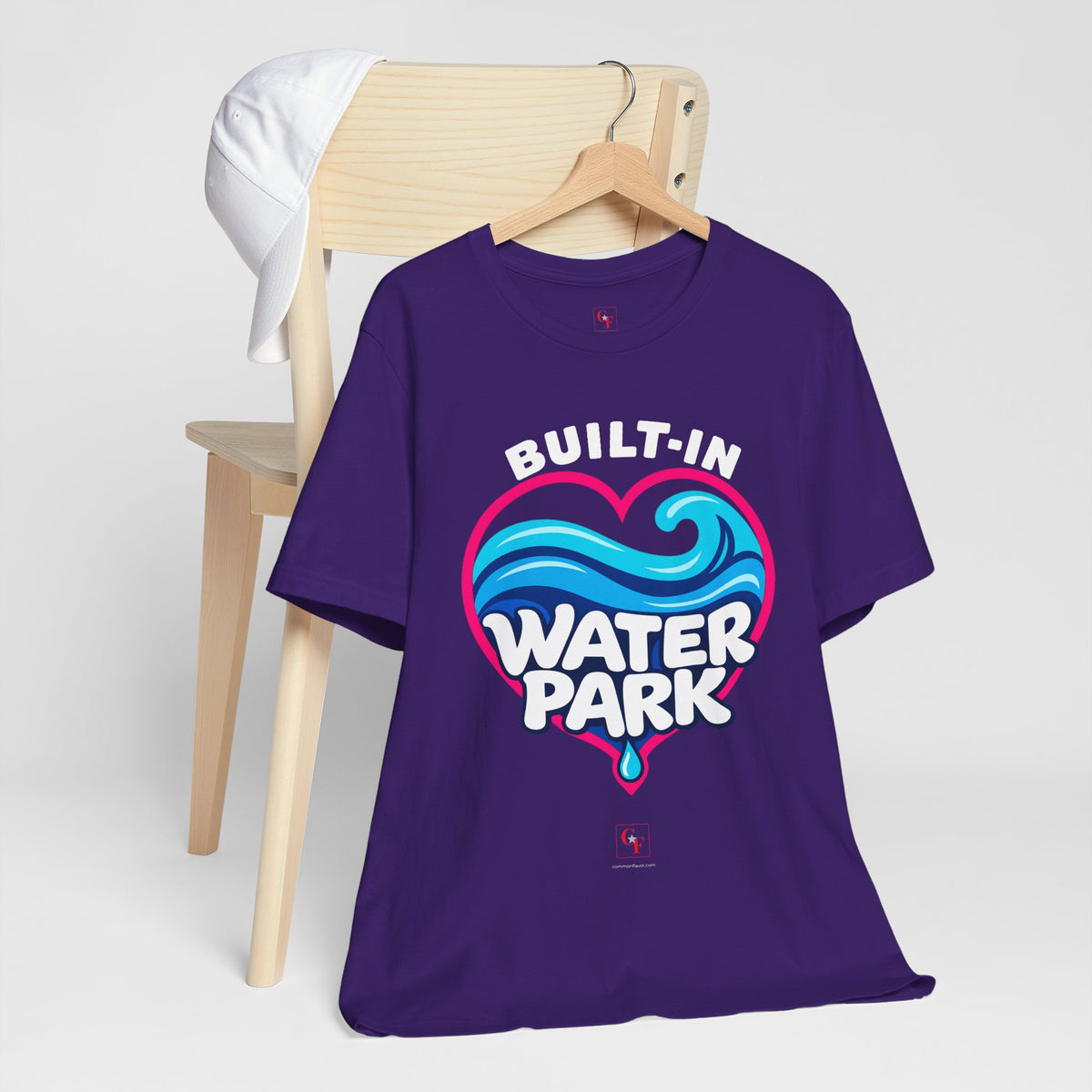 Built-In Water Park Heart Waves Tee