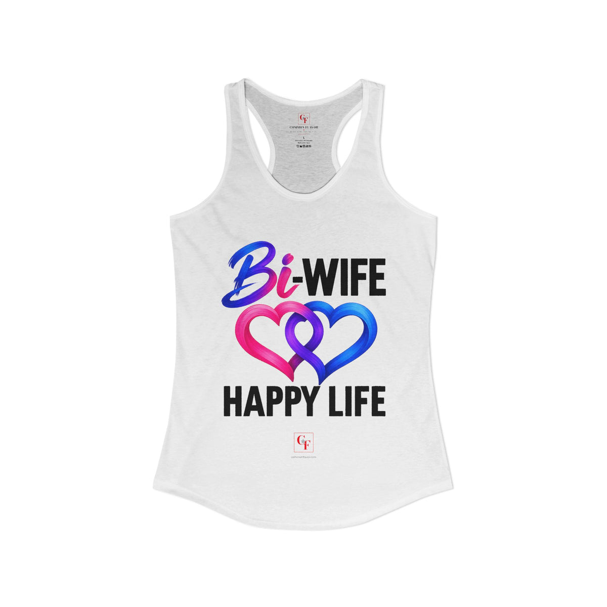Bi Wife Happy Life Racerback Tank