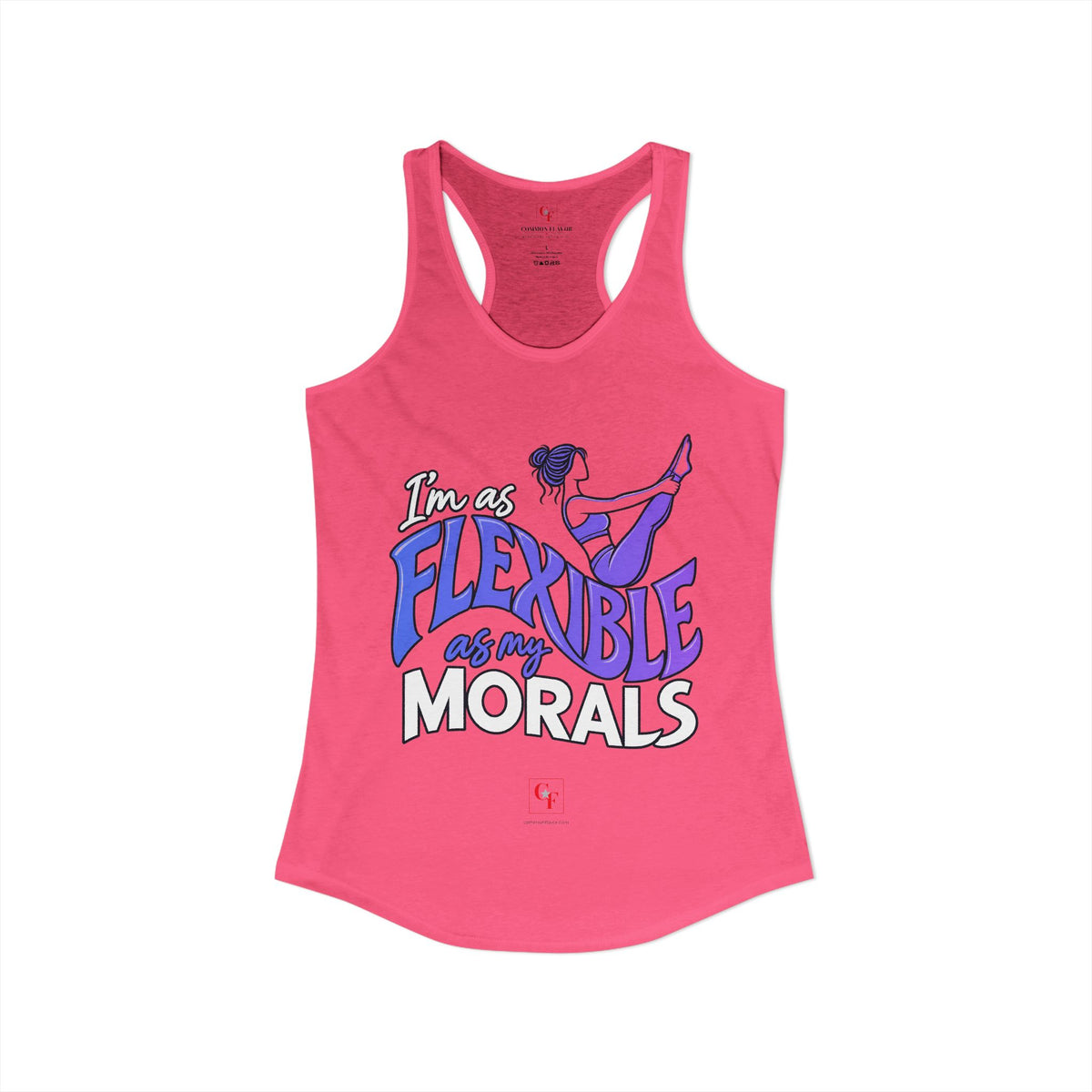 Flexible As My Morals Racerback Tank