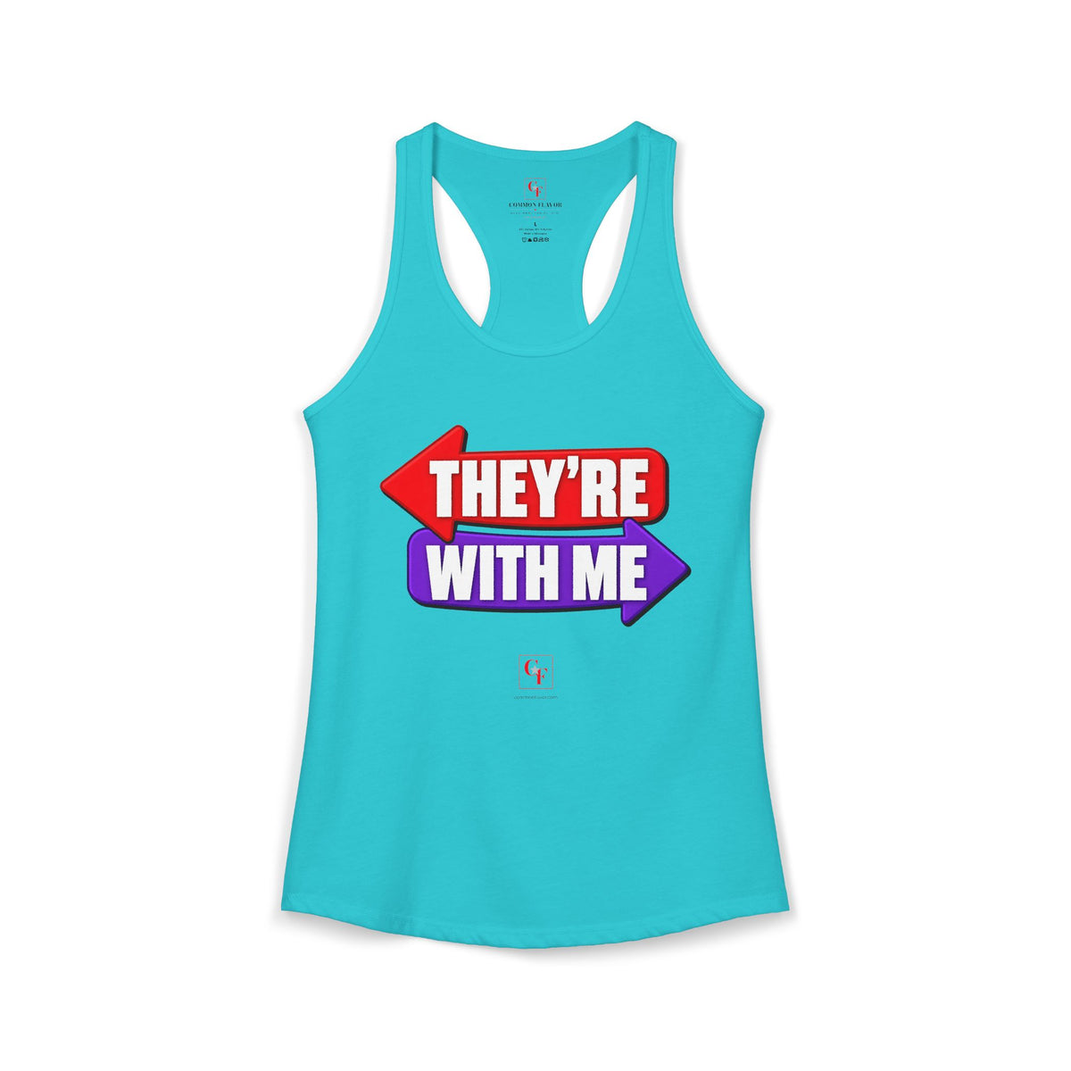 They're With Me Racerback Tank
