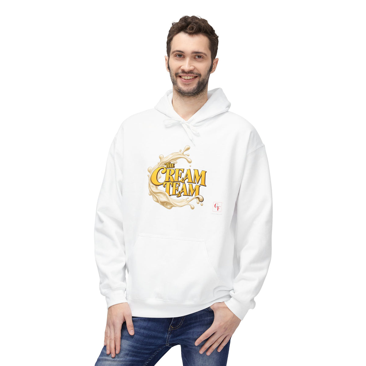 Cream Team Splash Hoodie