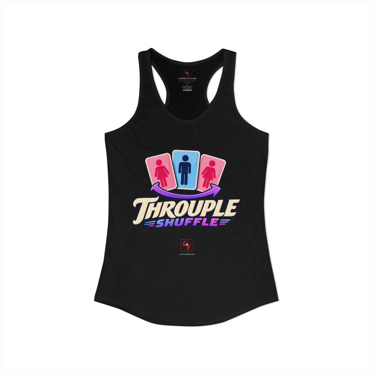 Throuple Shuffle Racerback Tank