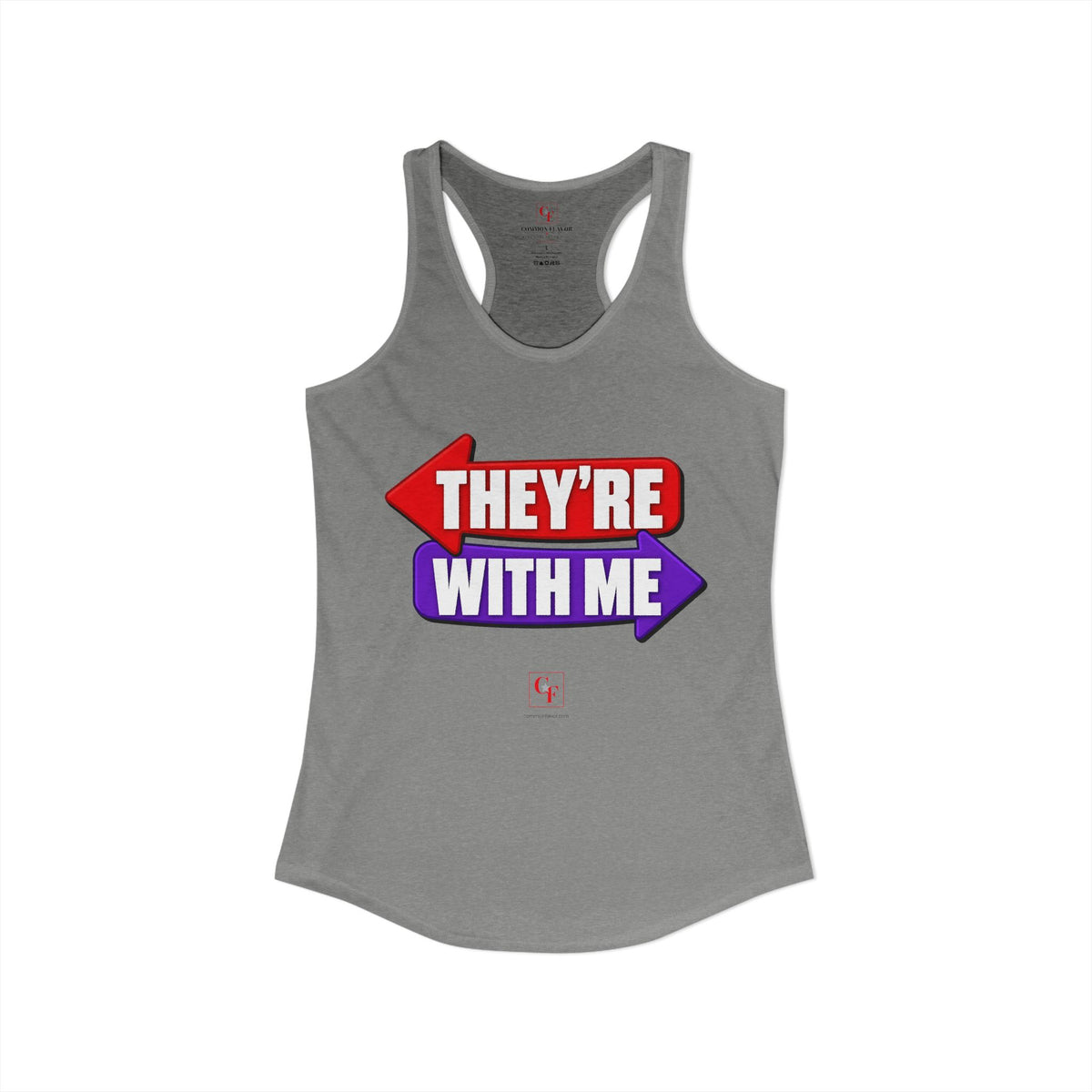 They're With Me Racerback Tank