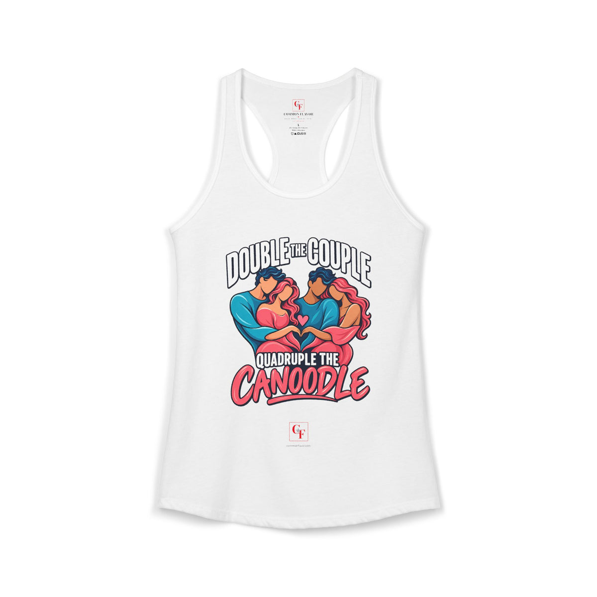 Double Couple Quad Canoodle Racerback Tank