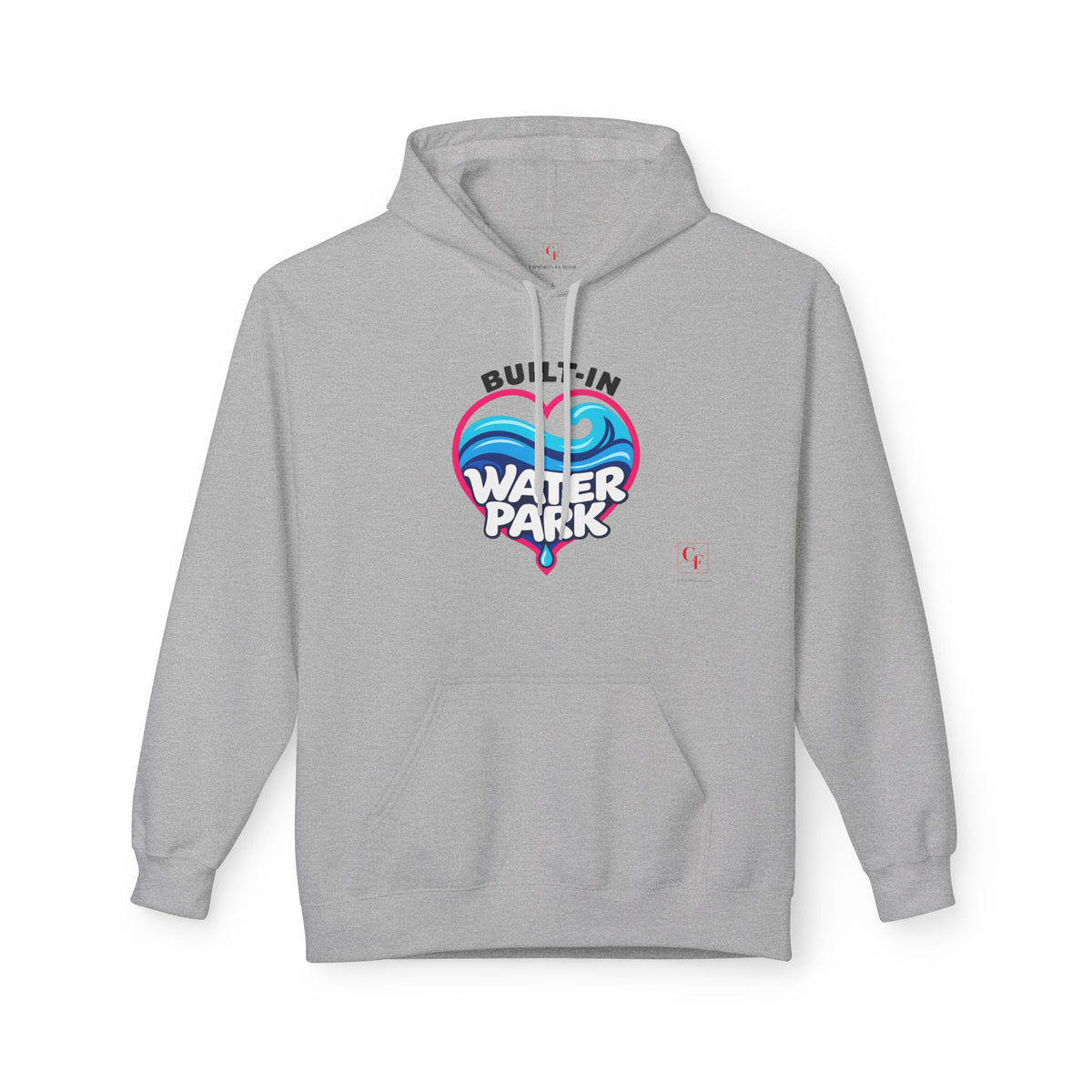 Built-In Water Park Heart Waves Hoodie