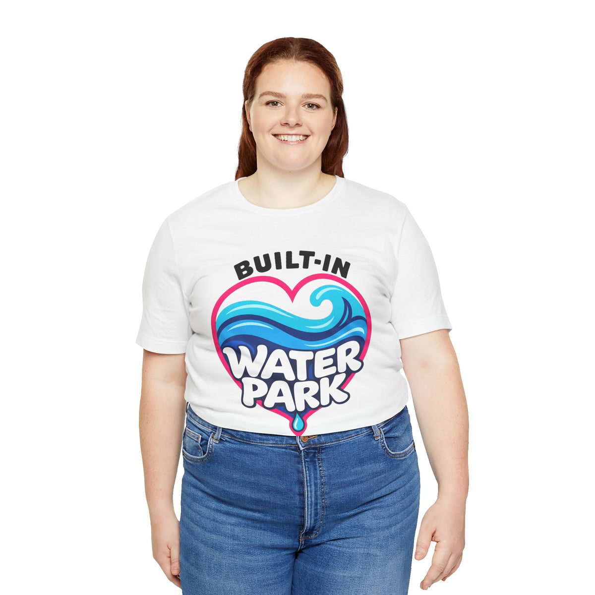 Built-In Water Park Heart Waves Tee