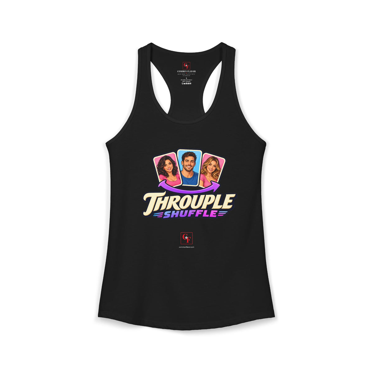 Throuple Shuffle Variation Racerback Tank