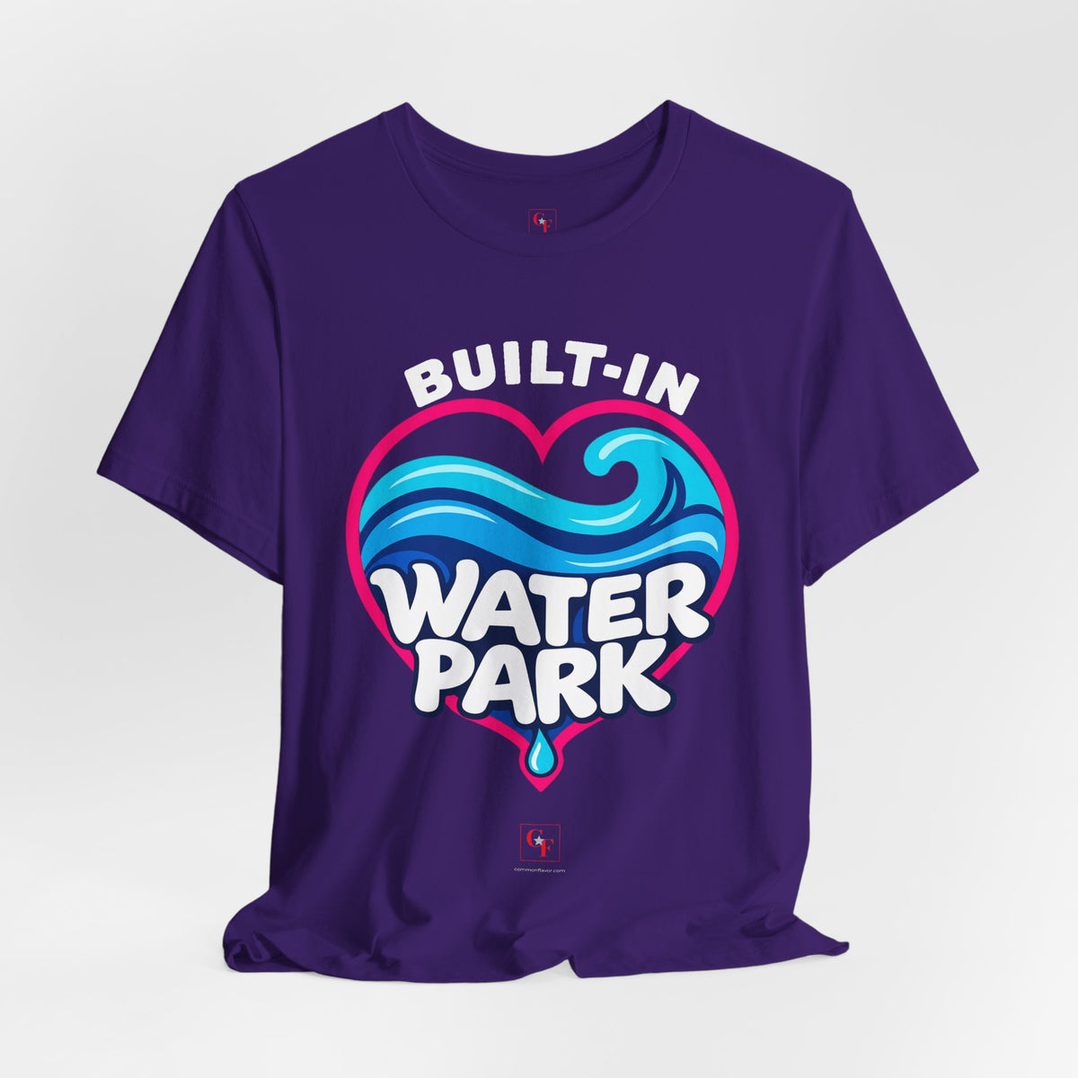 Built-In Water Park Heart Waves Tee