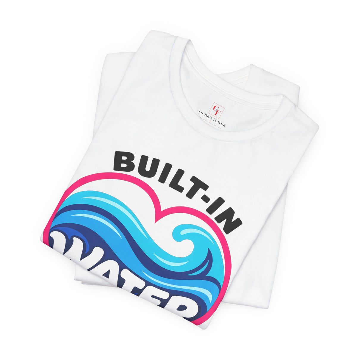 Built-In Water Park Heart Waves Tee