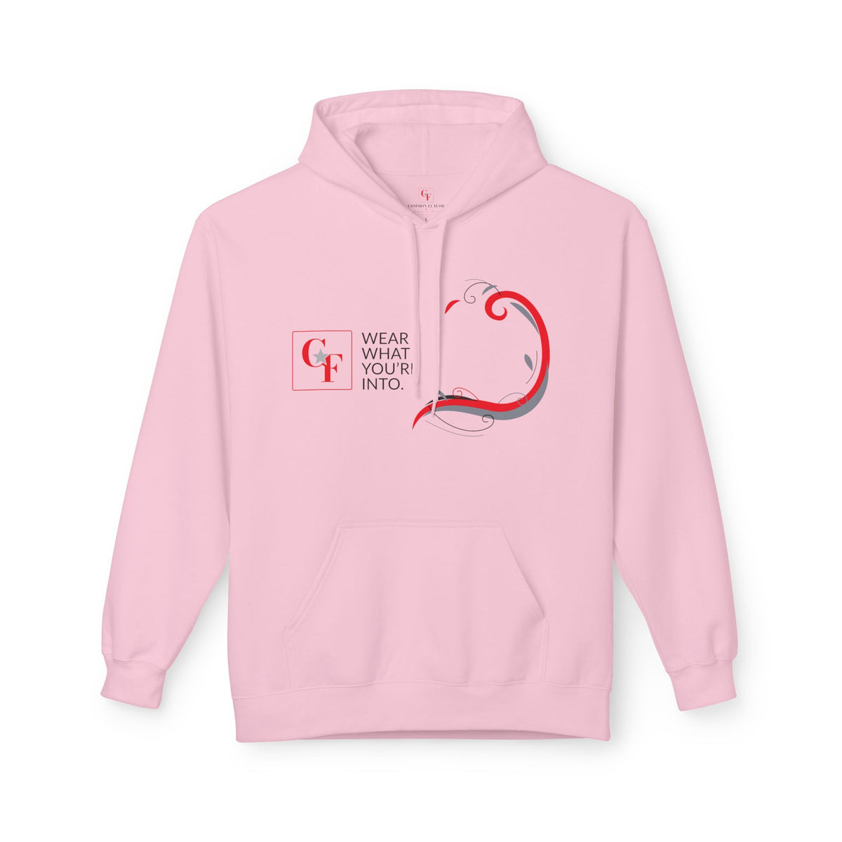 Common Flavor Originals "Wear What You're Into" Side Sweep Hoodie