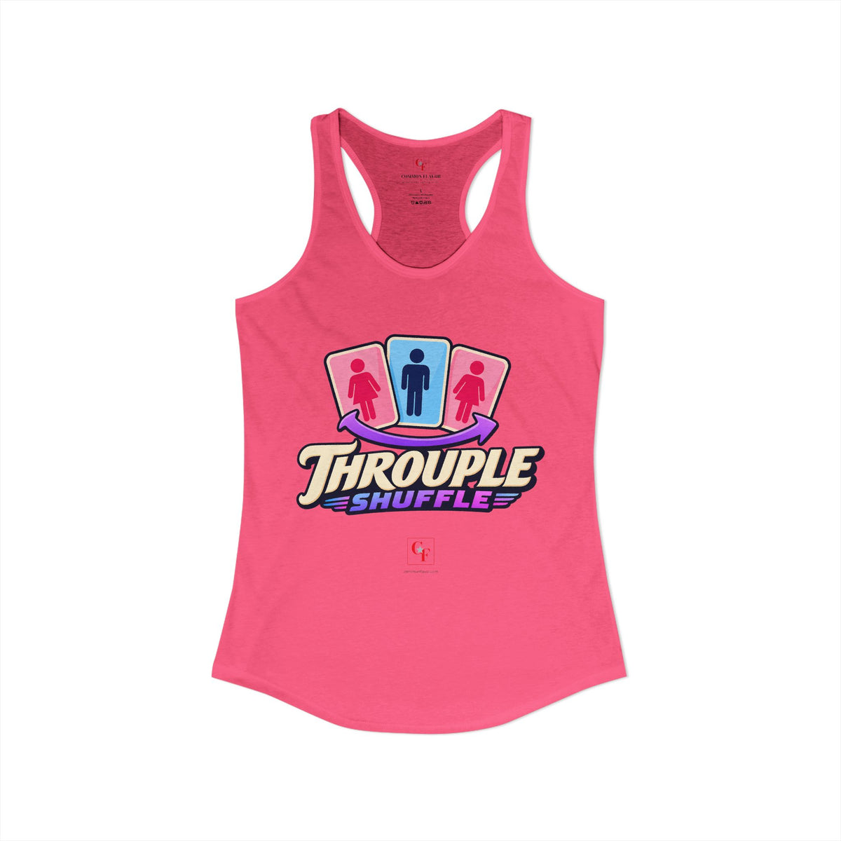 Throuple Shuffle Racerback Tank